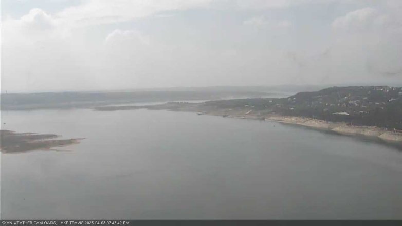 Lake Travis webcam, April 3, 2025 3:45 PM CT