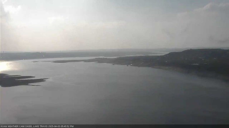 Lake Travis webcam, April 3, 2025 5:45 PM CT
