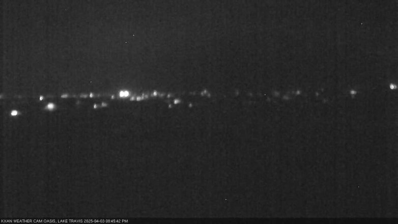 Lake Travis webcam, April 3, 2025 8:45 PM CT
