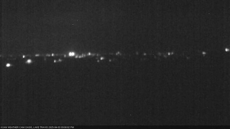 Lake Travis webcam, April 3, 2025 9:00 PM CT