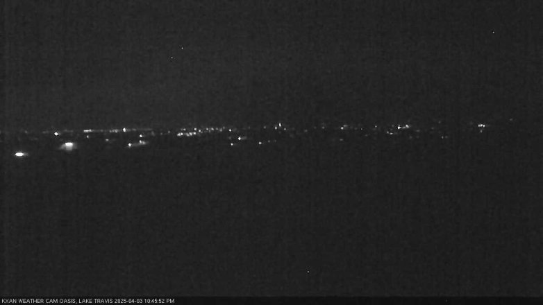 Lake Travis webcam, April 3, 2025 10:45 PM CT