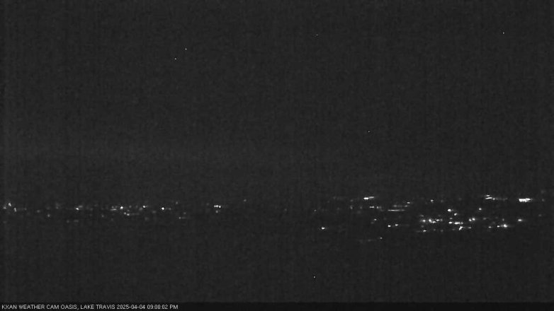 Lake Travis webcam, April 4, 2025 9:00 PM CT