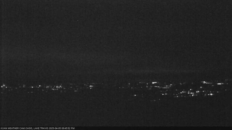 Lake Travis webcam, April 5, 2025 8:45 PM CT