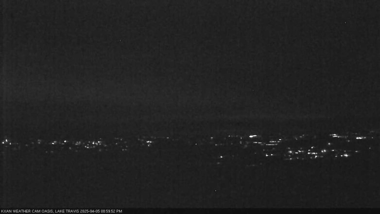 Lake Travis webcam, April 5, 2025 9:00 PM CT