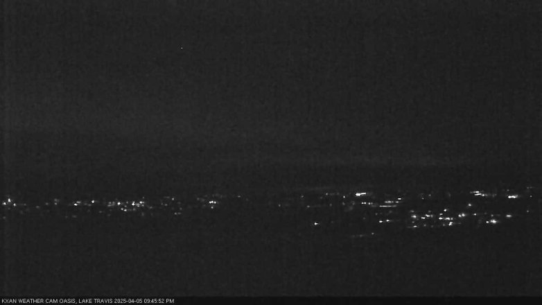 Lake Travis webcam, April 5, 2025 9:45 PM CT
