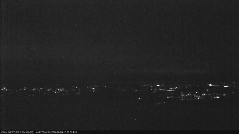 Lake Travis webcam, April 5, 2025 10:00 PM CT