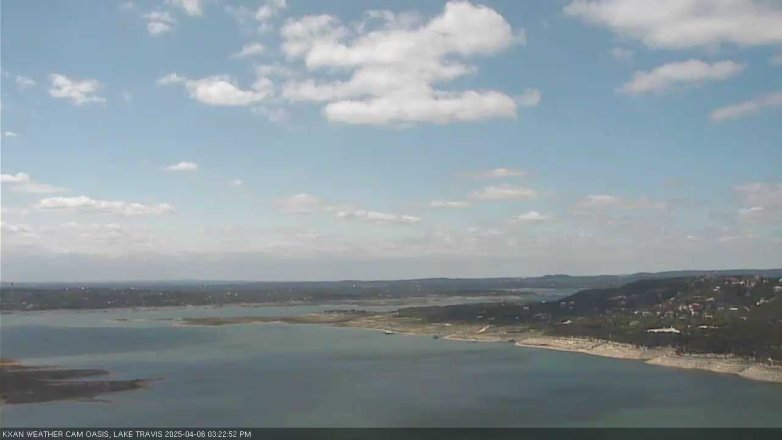 Lake Travis webcam, April 6, 2025 3:25 PM CT