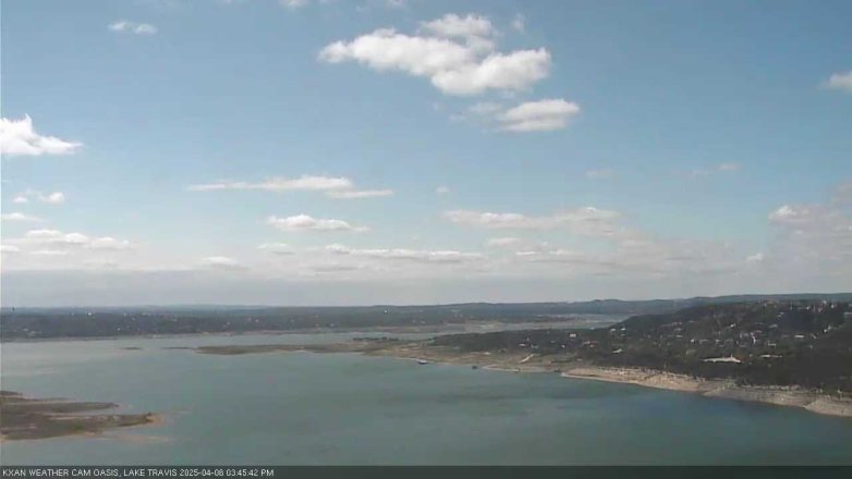 Lake Travis webcam, April 6, 2025 3:45 PM CT