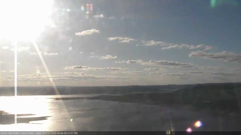 Lake Travis webcam, April 6, 2025 6:25 PM CT