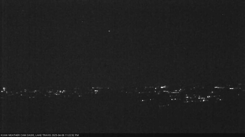 Lake Travis webcam, April 6, 2025 11:25 PM CT