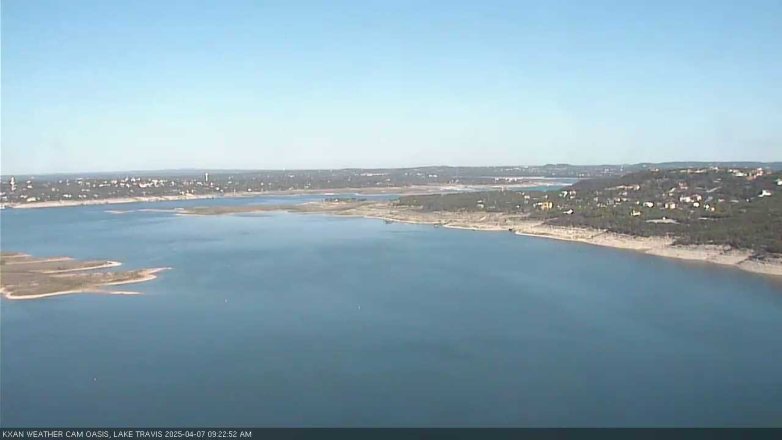 Lake Travis webcam, April 7, 2025 9:25 AM CT
