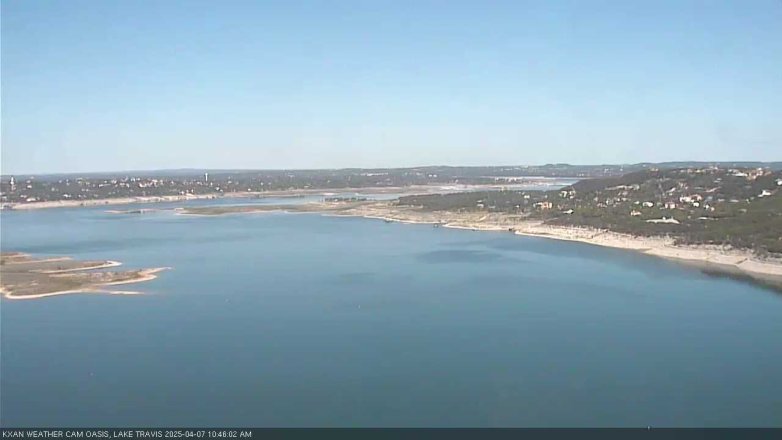 Lake Travis webcam, April 7, 2025 10:45 AM CT