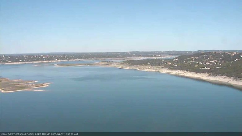 Lake Travis webcam, April 7, 2025 11:00 AM CT