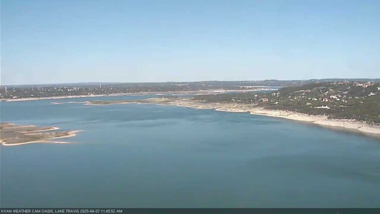 Lake Travis webcam, April 7, 2025 11:45 AM CT
