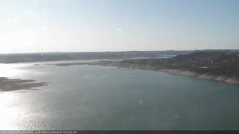 Lake Travis webcam, April 7, 2025 5:25 PM CT