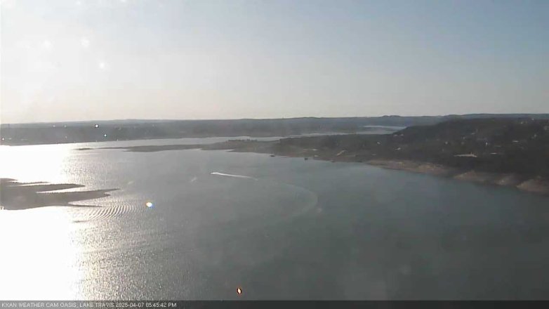 Lake Travis webcam, April 7, 2025 5:45 PM CT