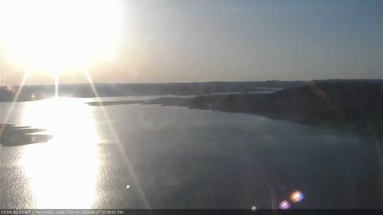 Lake Travis webcam, April 7, 2025 7:00 PM CT