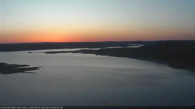 Lake Travis webcam, April 7, 2025 8:00 PM CT