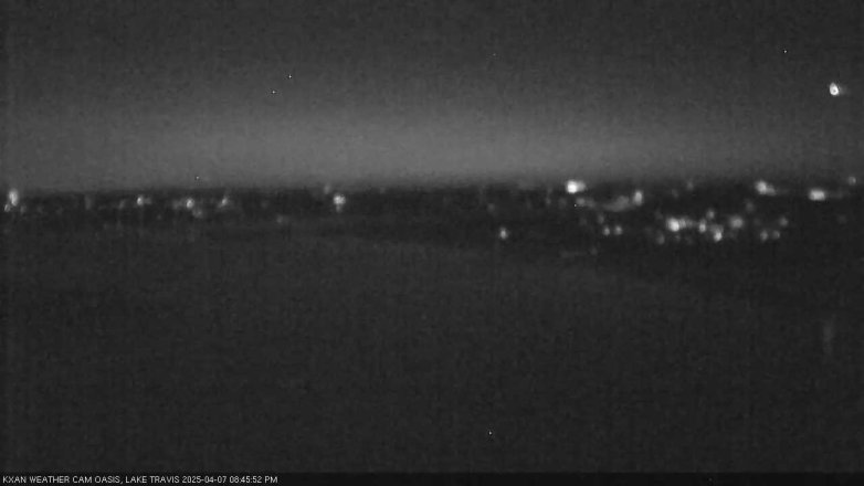 Lake Travis webcam, April 7, 2025 8:45 PM CT