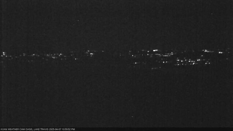 Lake Travis webcam, April 7, 2025 11:00 PM CT