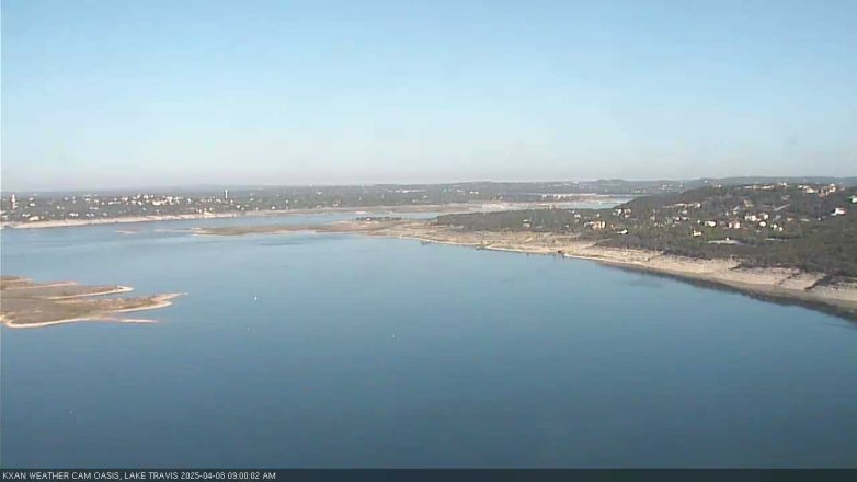 Lake Travis webcam, April 8, 2025 9:00 AM CT