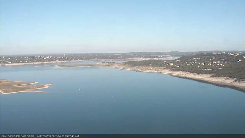 Lake Travis webcam, April 8, 2025 9:25 AM CT
