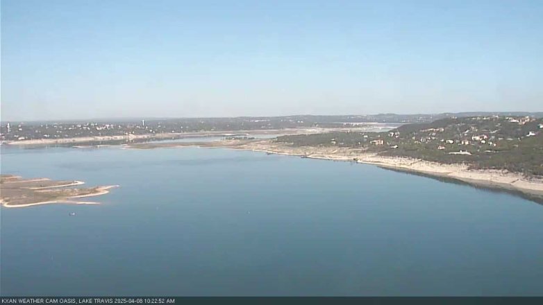 Lake Travis webcam, April 8, 2025 10:25 AM CT