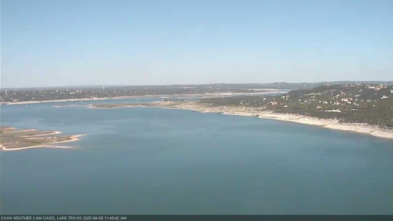 Lake Travis webcam, April 8, 2025 11:45 AM CT