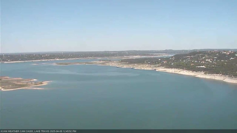 Lake Travis webcam, April 8, 2025 12:45 PM CT