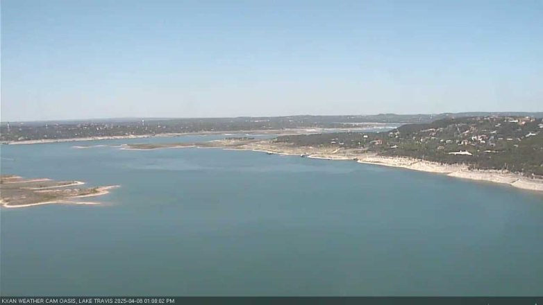 Lake Travis webcam, April 8, 2025 1:00 PM CT