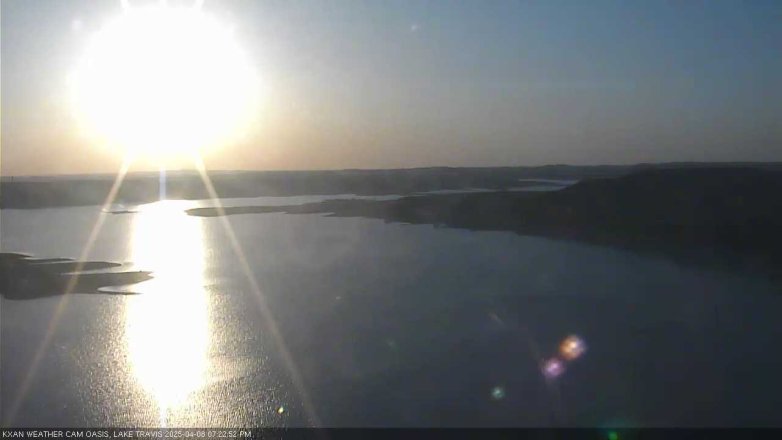 Lake Travis webcam, April 8, 2025 7:25 PM CT