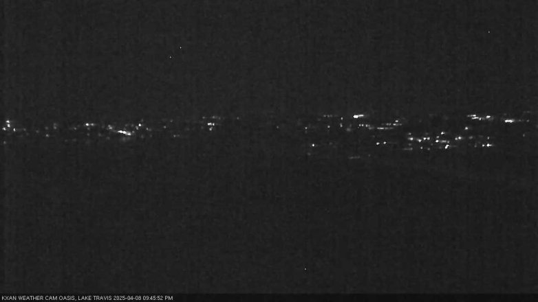 Lake Travis webcam, April 8, 2025 9:45 PM CT