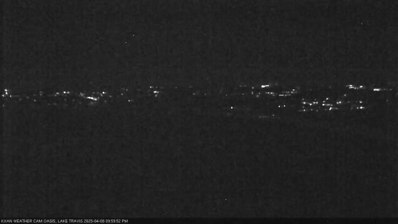 Lake Travis webcam, April 8, 2025 10:00 PM CT