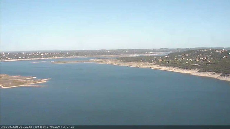 Lake Travis webcam, April 9, 2025 9:25 AM CT