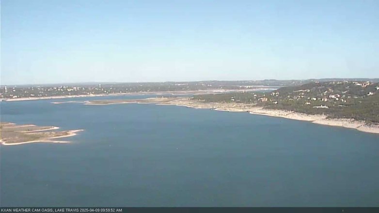 Lake Travis webcam, April 9, 2025 10:00 AM CT