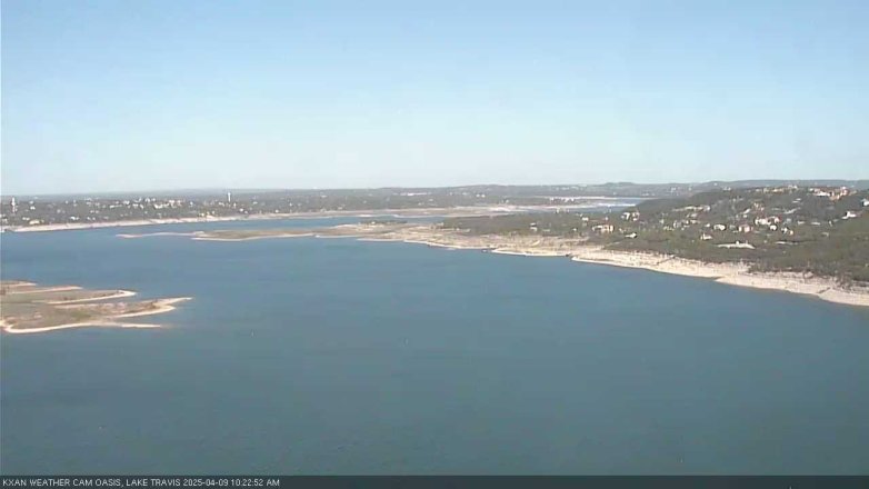 Lake Travis webcam, April 9, 2025 10:25 AM CT