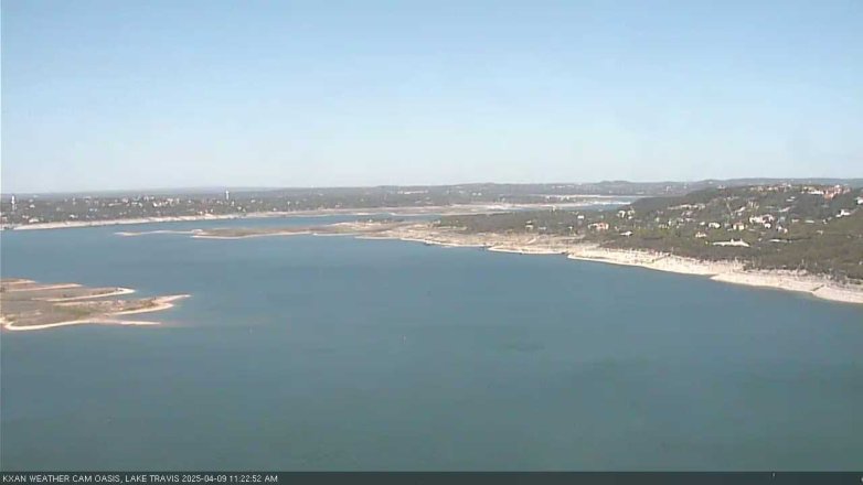 Lake Travis webcam, April 9, 2025 11:25 AM CT