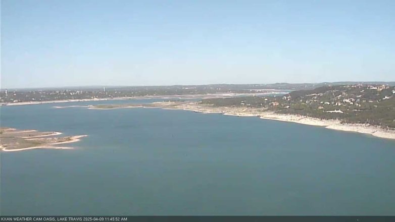 Lake Travis webcam, April 9, 2025 11:45 AM CT