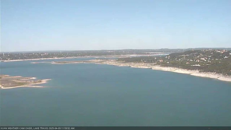 Lake Travis webcam, April 9, 2025 12:00 PM CT
