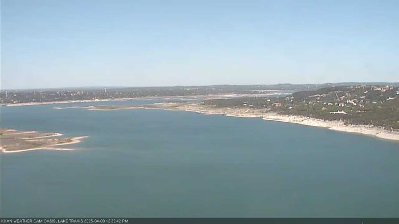 Lake Travis webcam, April 9, 2025 12:25 PM CT