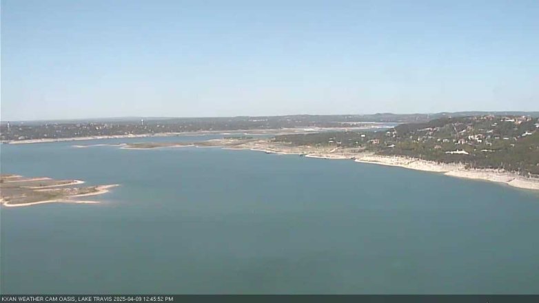 Lake Travis webcam, April 9, 2025 12:45 PM CT