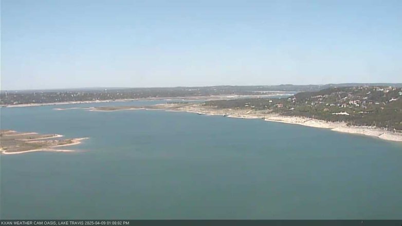 Lake Travis webcam, April 9, 2025 1:00 PM CT