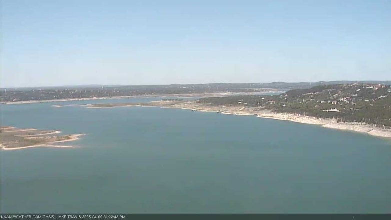 Lake Travis webcam, April 9, 2025 1:25 PM CT