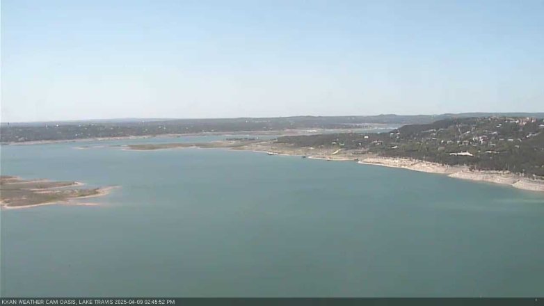Lake Travis webcam, April 9, 2025 2:45 PM CT