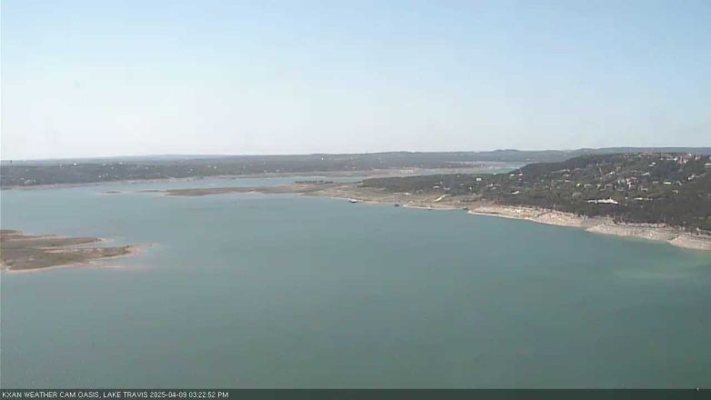 Lake Travis webcam, April 9, 2025 3:25 PM CT