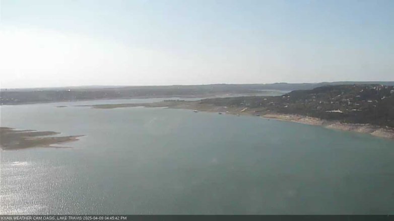 Lake Travis webcam, April 9, 2025 4:45 PM CT