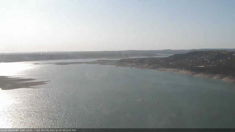 Lake Travis webcam, April 9, 2025 5:25 PM CT