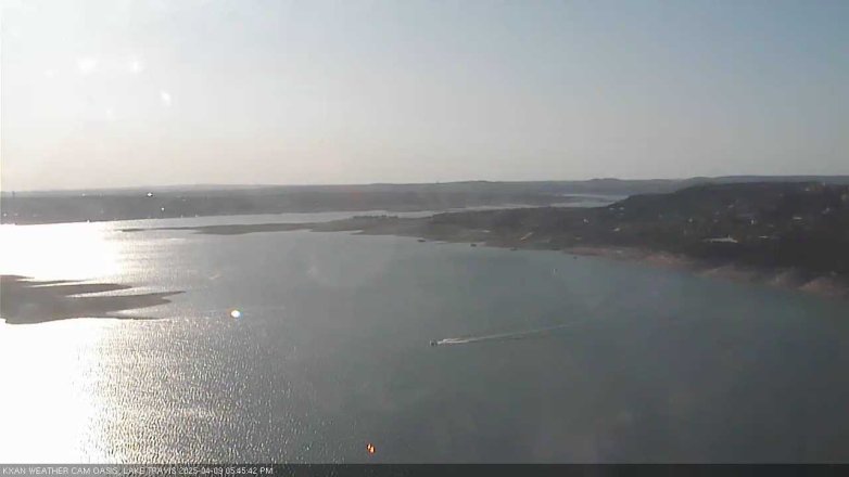 Lake Travis webcam, April 9, 2025 5:45 PM CT