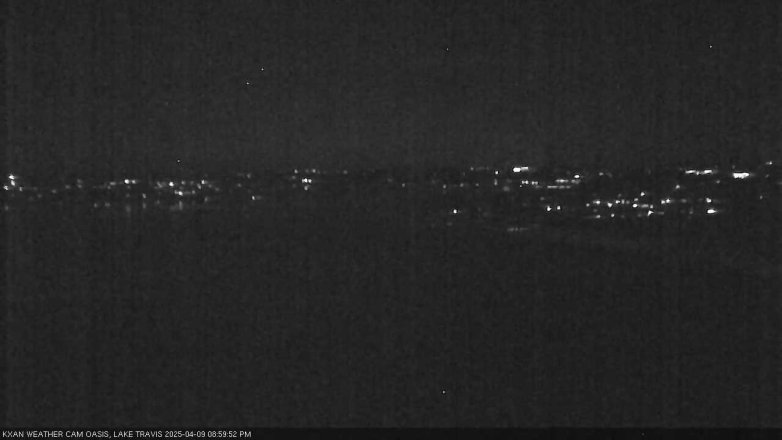 Lake Travis webcam, April 9, 2025 9:00 PM CT