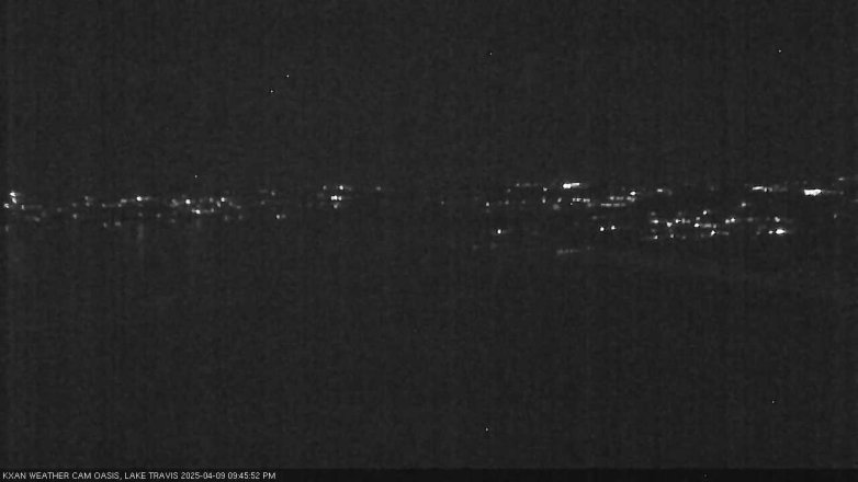 Lake Travis webcam, April 9, 2025 9:45 PM CT